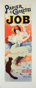 Reproduksjon av en plakat som annonserer 'Job Cigarette Papers', 1894